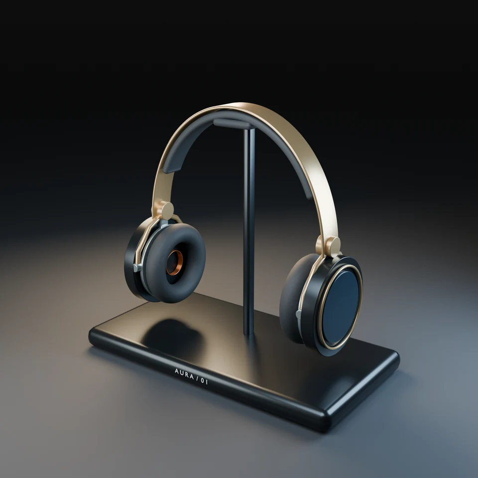 Original headphone model and materials