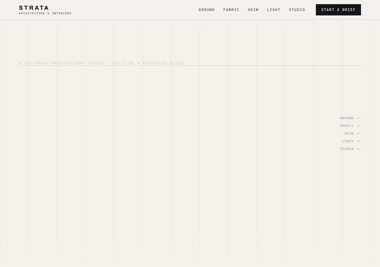 STRATA website preview