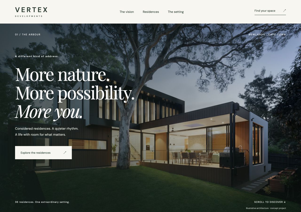 VERTEX website preview